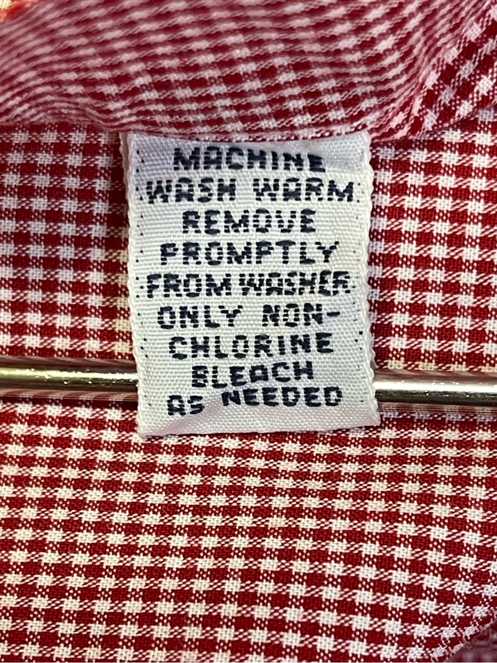 Vintage Ralph Lauren Blake Men’s L Red Gingham Navy Pony Short Sleeve Shirt - Picture 4 of 9